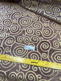 Exquisite Quality Silk Tissue Printed Pattern - PURPLE/ GOLD!!!