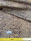 Exquisite Quality Silk Tissue Printed Pattern - PURPLE/ GOLD!!!