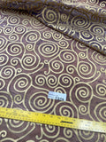 Exquisite Quality Silk Tissue Printed Pattern - PURPLE/ GOLD!!!