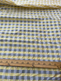 Exquisite Quality Silk Organza/ Dupioni Sheers Plaid - WHITE/ GOLD!!!