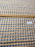 Exquisite Quality Silk Organza/ Dupioni Sheers Plaid - WHITE/ BANAN GOLD!!!