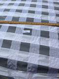 Exquisite Quality Silk Organza/ Dupioni Sheers Plaid - WHITE!!!