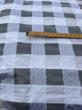 Exquisite Quality Silk Organza/ Dupioni Sheers Plaid - WHITE!!!