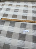 Exquisite Quality Silk Metallic Organza/ Raw Silk Sheers Plaid - NATURAL!!!