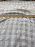 Exquisite Quality Silk Raw Silk Sheers Plaid - NATURAL!!!