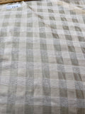 Exquisite Quality Silk Raw Silk Sheers Plaid - NATURAL!!!