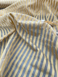 Exquisite Quality Silk Organza/Spun Silk Sheers Stripes - OFF-WHITE/ CHAMPAGNE!!!