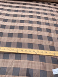 Exquisite Quality Silk Organza Sheer Plaid- BROWNS!!!