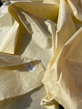 Fabulous Quality Silk Taffeta - YELLOWISH CREAM!!!