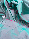 Fabulous Quality Silk Iridescent Taffeta - GREEN/TURQUOISE/PURPLE!!!