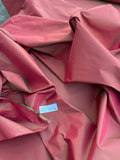 Fabulous Quality Silk Iridescent Taffeta - RED/OLIVE GREEN!!!