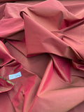 Fabulous Quality Silk Iridescent Taffeta - RED/OLIVE GREEN!!!