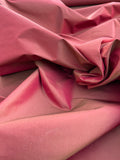 Fabulous Quality Silk Iridescent Taffeta - RED/OLIVE GREEN!!!