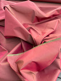 Fabulous Quality Silk Iridescent Taffeta - RED/OLIVE GREEN!!!