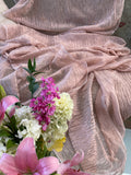 Exquisite Quality Silk Tissue Pleated - WHITE/ COPPER!!!