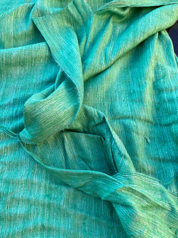 Fabulous Quality Heavy Raw Silk Tussah - APPLE!!!