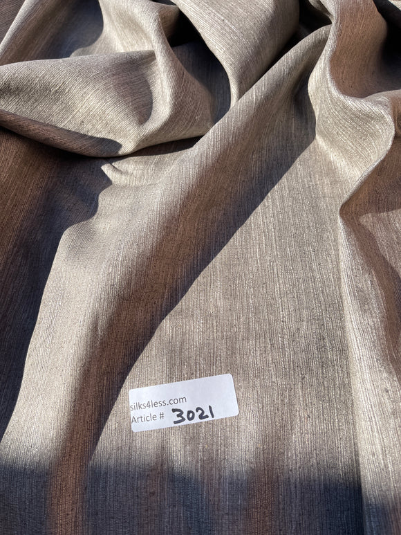 Fabulous Quality Heavy Raw Silk Tussah  - GRAY!!!