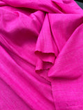 Fabulous Quality Heavy Raw Silk Tussah  - HOT PINK!!!