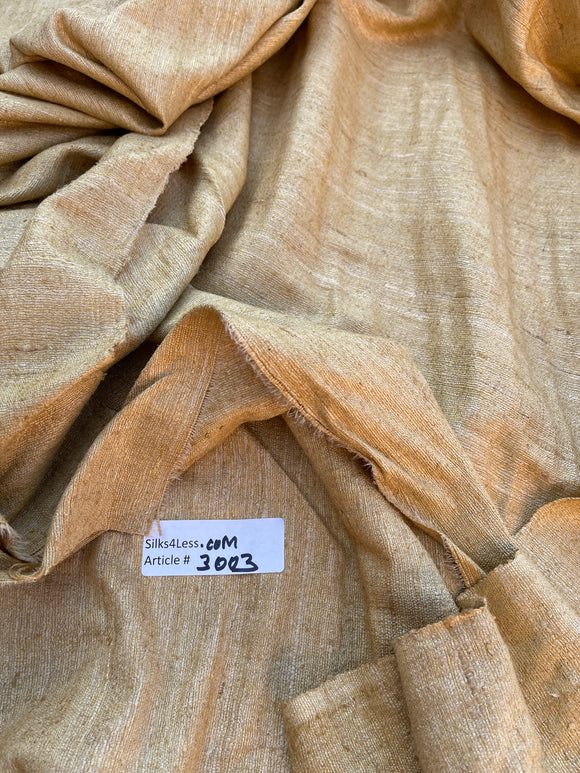 Fabulous Heavy Quality Raw Silk Tussah - OCHRE!!!