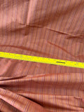 Exquisite Quality Silk Shantung Thin Stripes - SAVANNAH RED!!!