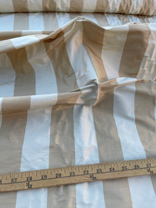 Fabulous Quality Silk Shantung / Taffeta Stripes -CHAMPAGNE/ CREAM!!!
