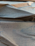 Fabulous Quality Silk Shantung / Taffeta Stripes -BRONZE/ BLACK!!!
