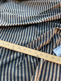 Fabulous Quality Silk Shantung / Taffeta Stripes -BRONZE/ BLACK!!!