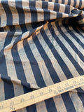 Fabulous Quality Silk Shantung / Taffeta Stripes -BRONZE/ BLACK!!!