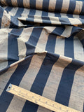 Fabulous Quality Silk Shantung / Taffeta Stripes -BRONZE/ BLACK!!!
