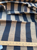 Fabulous Quality Silk Shantung / Taffeta Stripes -BRONZE/ BLACK!!!