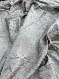 Designer Quality Silk Shantung / Crushed Silk Collection - PEWTER!!!