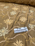 Designer Quality Silk Shantung Embroidery / Sun Flower Silk Collection - BURNT GOLD!!!