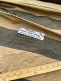Designer Quality Silk Shantung Weft Stripes - OLIVE GREEN/ BLACK!!!