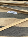 Designer Quality Silk Shantung Weft Stripes - OLIVE GREEN/ BLACK!!!