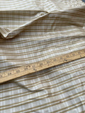 Designer Quality Silk Shantung Plaid- IVORY/ BEIGE/ OLIVE GOLD!!!