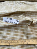 Designer Quality Silk Shantung Plaid- IVORY/ BEIGE/ OLIVE GOLD!!!
