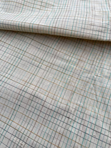 Designer Quality  Raw Silk Plaid - BLUES/ PURPLE/ GREENS!!!.