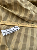 Designer Quality Silk Shantung Seersucker Stripes - BRONZE GOLD/ OLIVE GOLD!!!