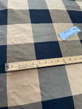 Designer Quality Silk Shantung / Taffeta Buffalo Checks - BLACK/ OLIVE/ BRONZE!!!