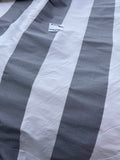 Designer Quality Silk Shantung / Taffeta Stripes -WHITE/ GRAY!!!