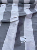 Designer Quality Silk Shantung / Taffeta Stripes -WHITE/ GRAY!!!