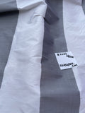 Designer Quality Silk Shantung / Taffeta Stripes -WHITE/ GRAY!!!