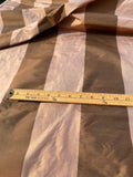 Designer Quality Silk Shantung / Taffeta Stripes -TAN/ DARK TAN!!!