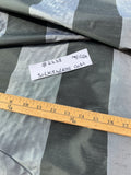 Designer Quality Silk Shantung / Taffeta Stripes - SILVER GREEN/ ASH!!!