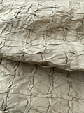 Designer Quality Silk Shantung Quilted Pintuck - SAGE GREEN!!!