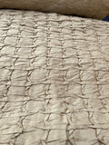 Designer Quality Silk Shantung Quilted Pintuck - CHAMPAGNE!!!