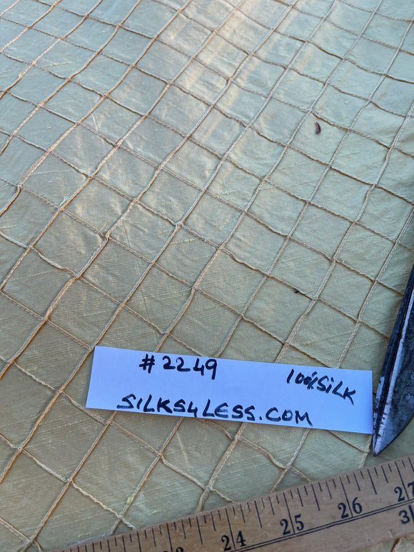 Designer Quality Silk Shantung Quilt  - SOFT YELLOW!!!