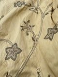 Exquisite Quality Silk Shantung Hand Embroidery  - BANANA GOLD!!!