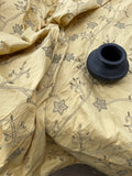 Exquisite Quality Silk Shantung Hand Embroidery  - BANANA GOLD!!!