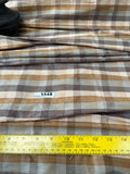 Designer Quality  Silk Dupioni Plaid - BROWNS!!!